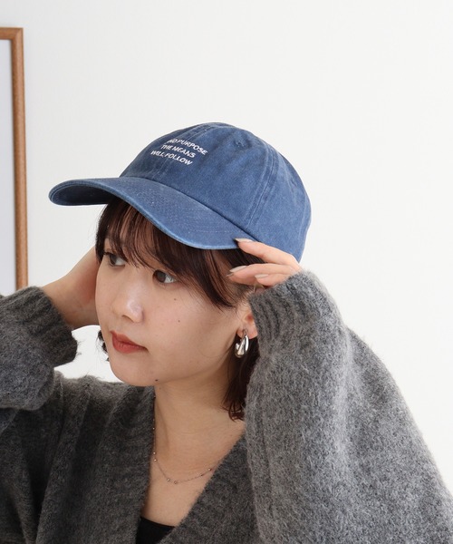 FUNALIVE キャップ 帽子 ウォッシュドロゴキャップ レディース