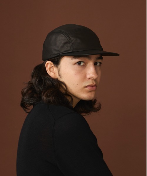 arth キャップ 帽子 Leather Jetcap / アース メンズ : ZOZOTOWN
