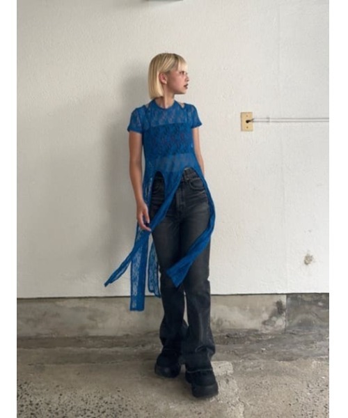 LAGUA GEM（ラグアジェム） tシャツ FLOR LACE LONG トップス