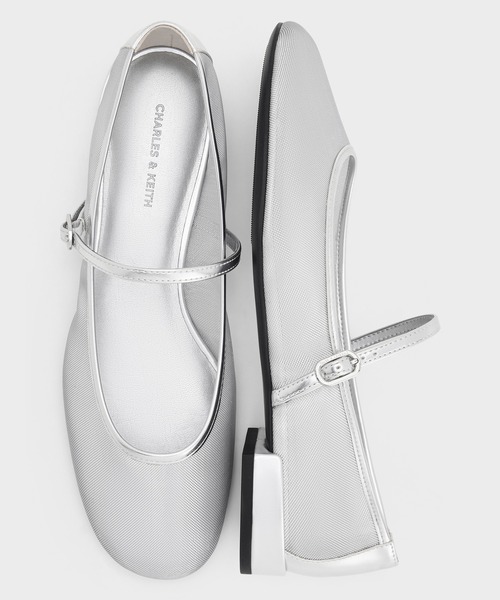 CHARLES ＆ KEITH バレエシューズ パンプス メッシュ メリー
