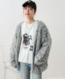 ニット セーター フラッフィーフリンジニット レディース フラッフィーフリンジニット