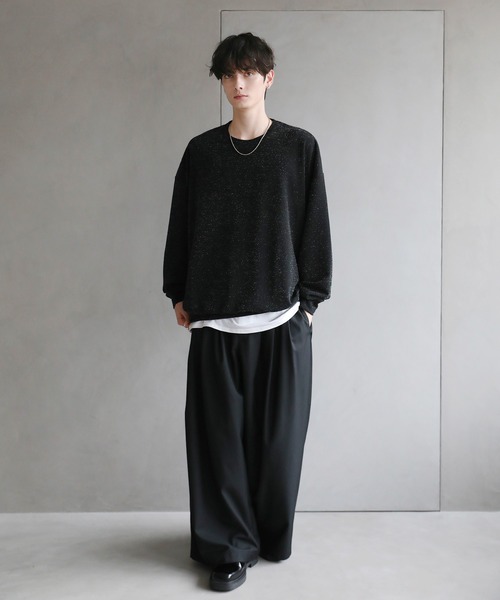 ASTRONOMY tシャツ ASTRONOMY/ドルマンスリーブジャガードポンチ/梨地