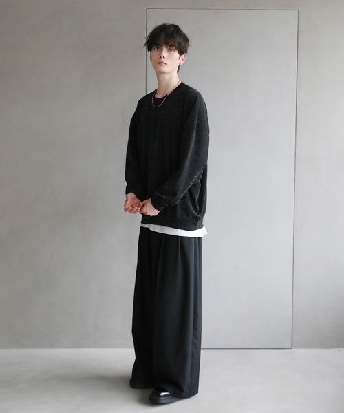 ASTRONOMY tシャツ ASTRONOMY/ドルマンスリーブジャガードポンチ/梨地