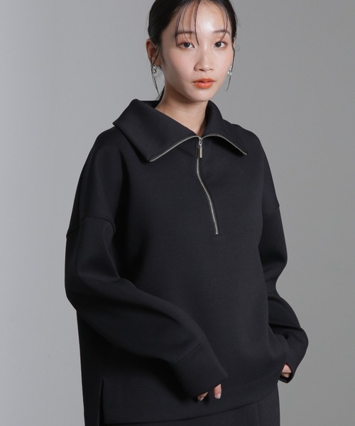 NANO universe（ナノ・ユニバース） tシャツ ダンボールハーフジップ