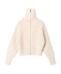 MACPHEE（マカフィー） カーディガン ループジャカード ジップアップ