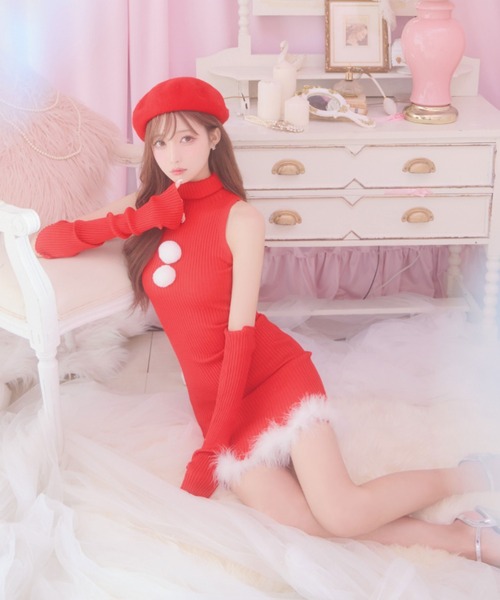 コスプレ ワンピースドレスサンタコスプレ「サンタコス 4点セット」_8