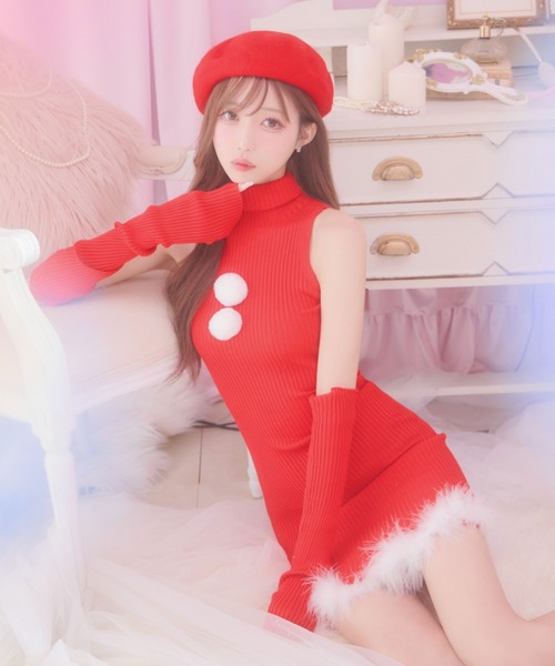 コスプレ ワンピースドレスサンタコスプレ「サンタコス 4点セット」_3