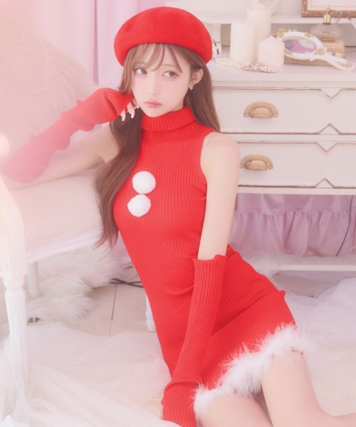 コスプレ ワンピースドレスサンタコスプレ「サンタコス 4点セット」_5