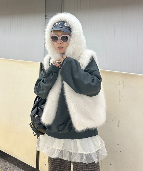 Alley Tokyo トレーナー スウェット いっぱいダメージBIGスウェット