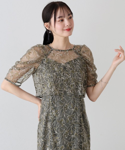 BLUEEAST（ブルーイースト） パーティードレス ドレス 花柄刺繍レース