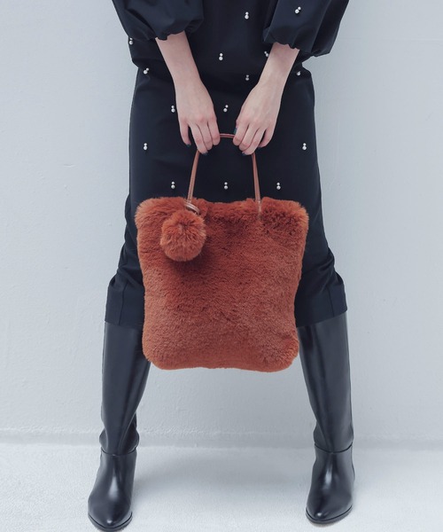 ツルバイマリコオイカワ ピンク チェック トートバッグ サイズF ツイードチェックトートバッグ | JILL by JILL STUART（ジル バイ ジル