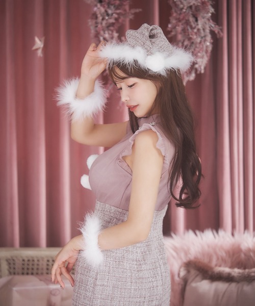 sugar nine コスプレ シースルーツイードサンタコスプレ「サンタコス 4