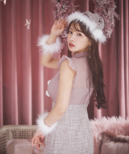 sugar nine コスプレ シースルーツイードサンタコスプレ「サンタコス 4