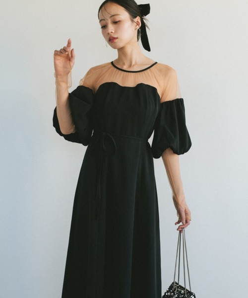 「新品」VANNIE U オケージョンドレス VANNIE U（ヴァニーユー）の「シアースリーブマーメイドドレス