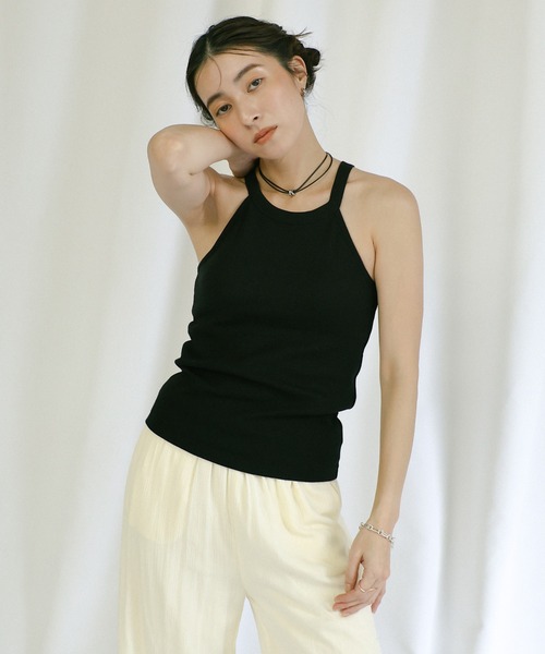 驚きの安さ select MOCA タンクトップ ノースリーブ カップ付き トップス