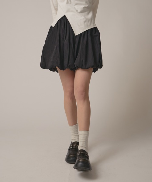 スカート cotton balloon skirt PUMKIN BALLOON SKIRT White – Toh.