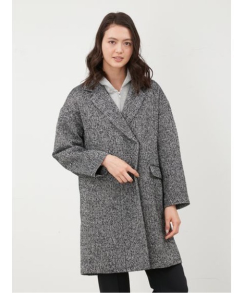 Mila Owen（ミラオーウェン） チェスターコート 1 グレー レディース