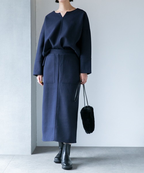 NANO universe（ナノ・ユニバース） セットアップ FREE ネイビー