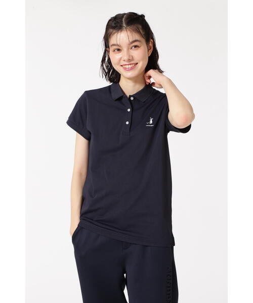 JACK BUNNY 総柄 レディース半袖ポロシャツ 中古 レディース ジャックバニー Jack Bunny!! 半袖ポロシャツ 0