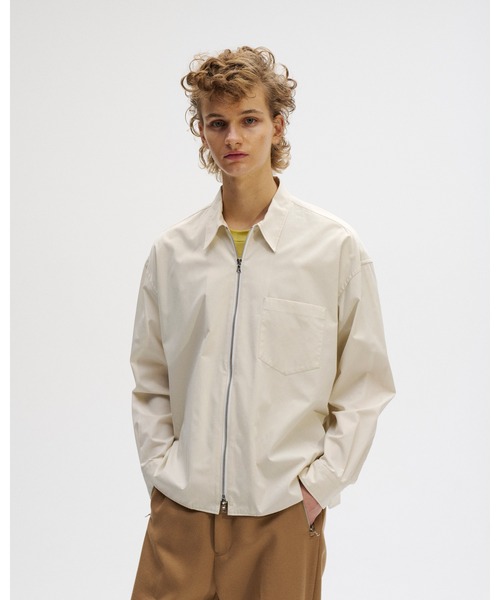 SOPHNET.（ソフネット） シャツ ORGANIC COTTON ZIP SHIRT メンズ