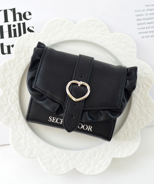 SecretDoor（シークレットドア） 財布 フリル ハート ボックスコイン