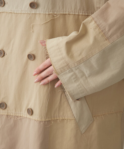 新品タグ付き【etsinta】2WAYジレロングトレンチコート etsinta（エシンタ） トレンチコート コート 「etsinta」2WAYジレ