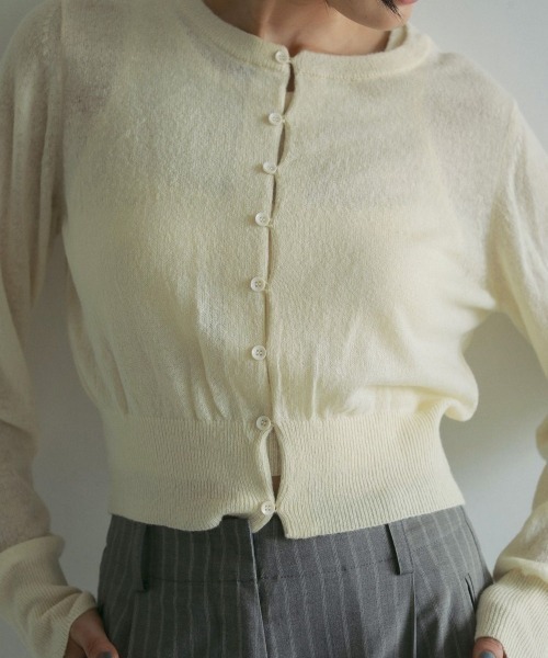 anuke カーディガン Layered Mohair Knit 62510509 レディース