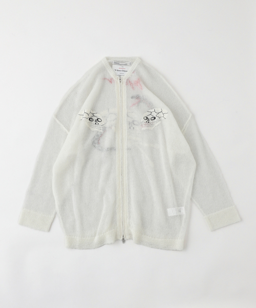 DAIRIKU カーディガン 「DAIRIKU / ダイリク」スカル モヘア