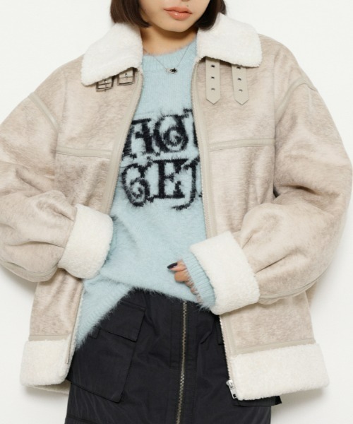 laguagem ラグアジェム　アイボリー LAGUA GEM（ラグアジェム） コート FREE アイボリー レディース