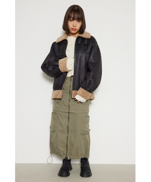 LAGUA GEM（ラグアジェム） コート FREE アイボリー レディース