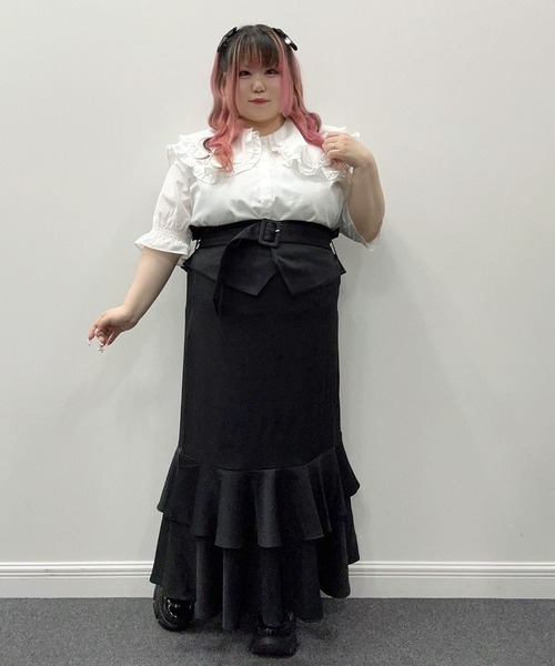 Rose コルセットベルト付マーメイドスカート6L DearMyLoveRose スカート 「4L〜6L」コルセットベルト付