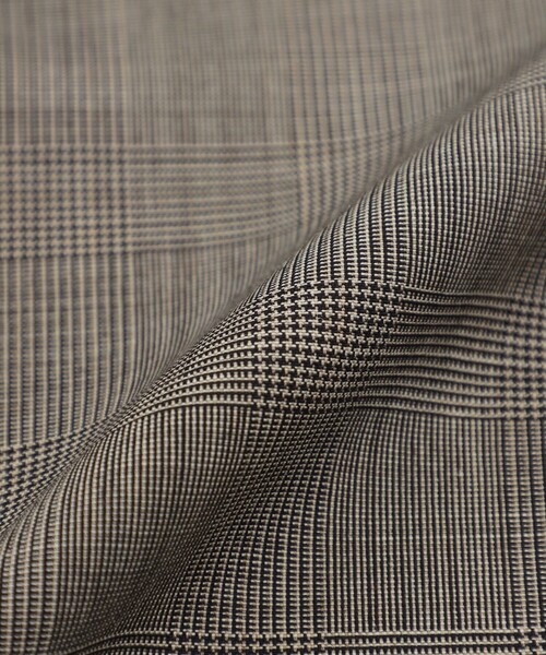 ジャケット テーラードジャケット 「DORMEUIL/ドーメル」「SUPER LITE TONIK」ダブルブレステッドグレンチェックブレザー メンズの画像