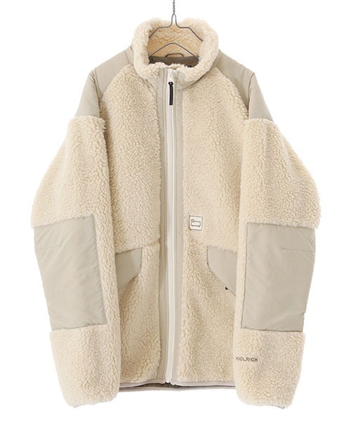 WOOLRICH ウール ブルゾン ジャケット USA製 WOOLRICH（ウールリッチ） ブルゾン - ベージュ レディース : ZOZOTOWN