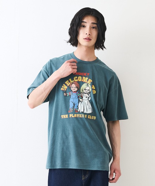 Lサイズ チャッキーTシャツ⭐️大人気商品⭐️新品未使用⭐️個性的 キャラクターT 新品】Tシャツ 黒 M~Lサイズ チャッキーCHUCKY チャイルドプレイ