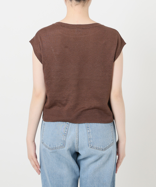 「IENA LA BOUCLE」 ノースリーブブラウス FREE ブラウン レディース IENA LA BOUCLE 「IENA BOUCLE」 ノースリーブブラウス FREE