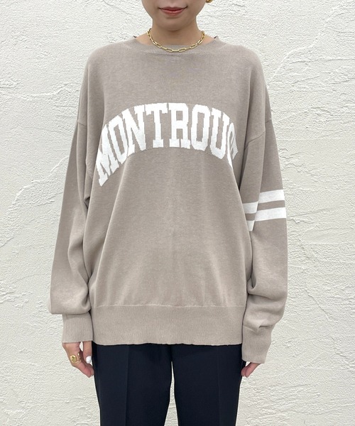 「LOUNGEDRESS」 長袖ニット FREE ネイビー レディース Loungedress 「LOUNGEDRESS」 長袖ニット FREE ネイビー