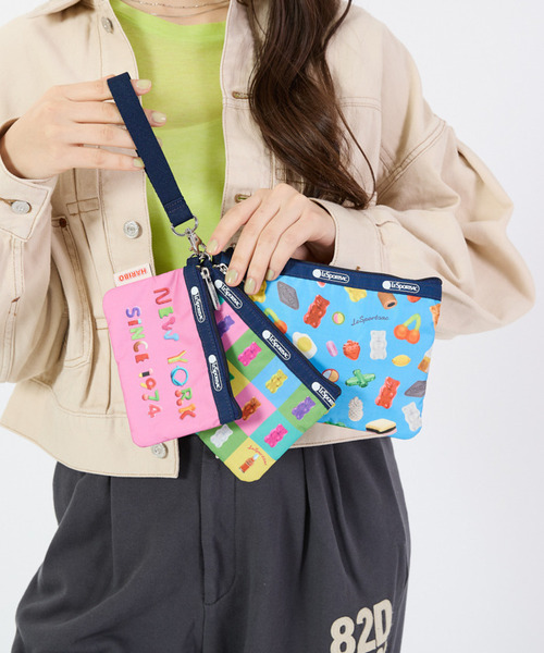 LeSportsac ポーチ WRISTLET POUCH SET ハリボーエヌワイシーリスト 