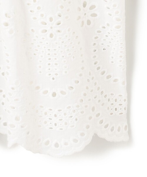 23区 コットンエンブロイダリー クロップド ブラウス38 洗える】コットンエンブロイダリー クロップド ブラウス / 23区