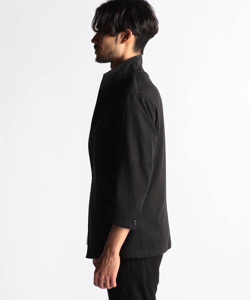 コート ジャケット 7分袖イタリアンカラージャケット メンズの画像