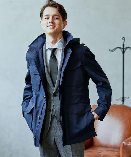 MACKINTOSH PHILOSOPHY ダークネイビー スーツ 40R 美品 MACKINTOSH