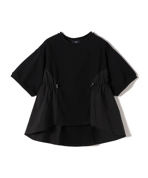 SHIPS for women / シップスウィメン SHIPS Colors:〈洗濯機可能〉ミニ裏毛 ドッキング トップス◇ SHIPS Colors:〈洗濯機可能〉ミニ裏毛 ドッキング トップス◇（T