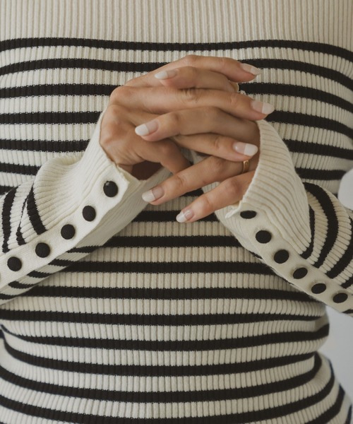 「rectangle」 タートルネックニット FREE ブラック レディース_画像8