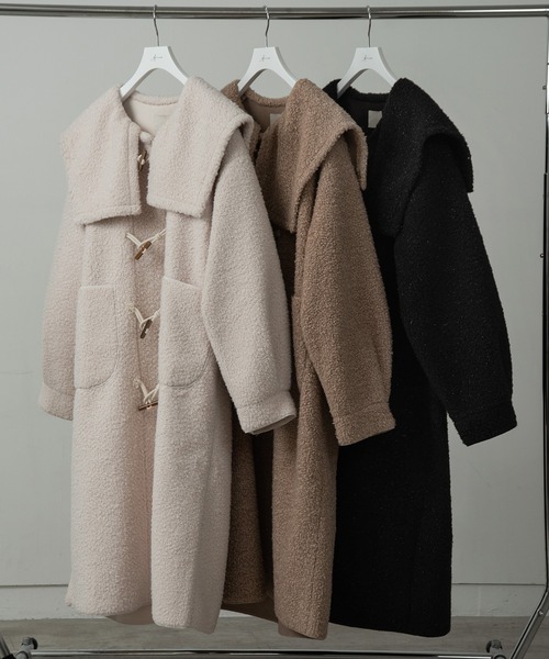 Amiur（エミレ） ダッフルコート FREE アイボリー レディース