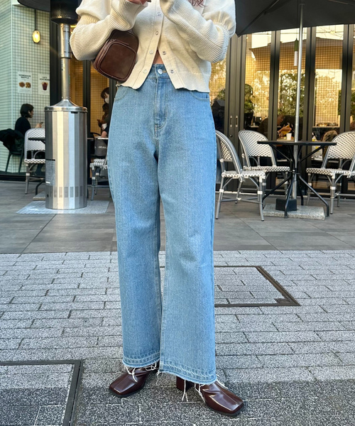 Kastane 「Kastane」 デニムパンツ 1 ライトブルー レディース