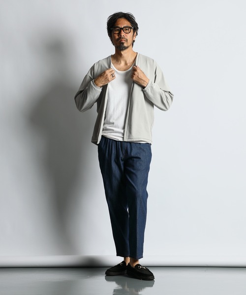 FUGA フーガ feather drape cardigan カーディガン yae】2way glitter feather knit cordigan/2wayグリッター
