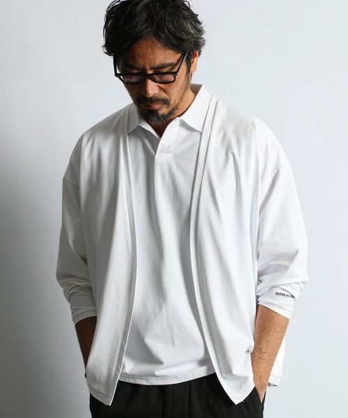 The DUFFER of ST.GEORGE カーディガン 「AIR FLEX」MOSS STITCH