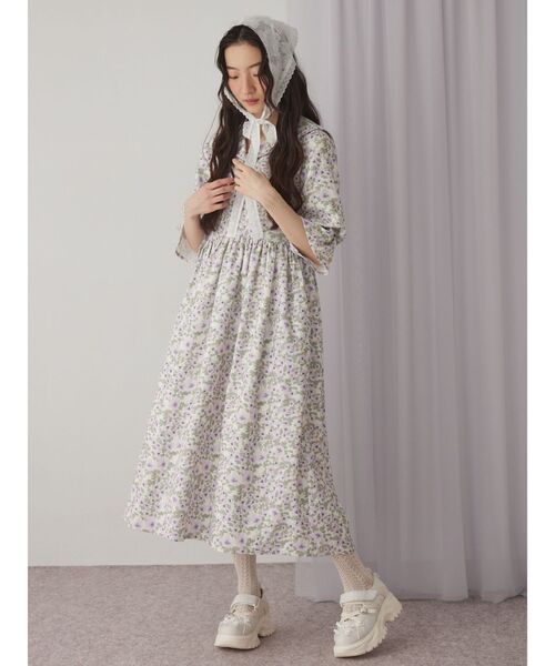 merry jenny（メリージェニー） ワンピース floralセーラーギャザー