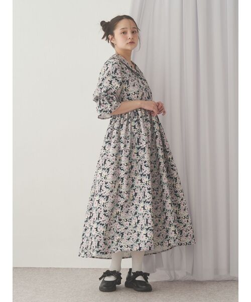 merry jenny（メリージェニー） ワンピース floralセーラーギャザー
