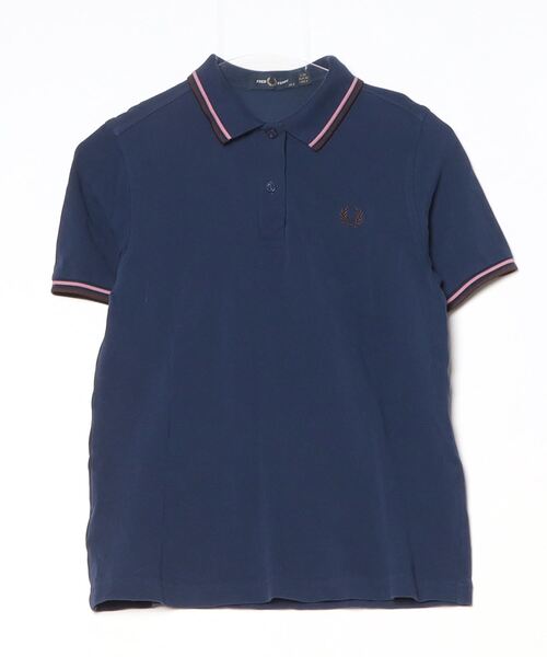 「FRED PERRY」 半袖ポロシャツ 8 ブルー系その他5 レディース