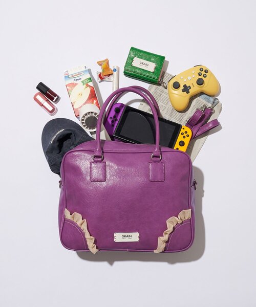 限定値下げ♡【GRAIN/グレイン】2WAYヴィンテージチュールminiボストン GRAIN/グレイン】2WAYヴィンテージチュールminiボストンバッグ